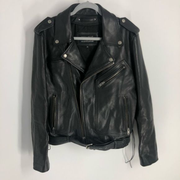 Wilson Leather Finn Rider Moto Jacket Sz S - Picture 6 of 13